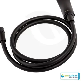 Manguera de ducha | Manguera de ducha de mano | Manguera de repuesto para la cabina de ducha by ecoturbino® | negro