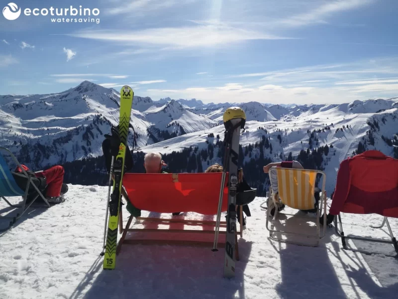 Elsenalpstube Damüls mit ecoturbino | Nachhaltig Wasser sparen