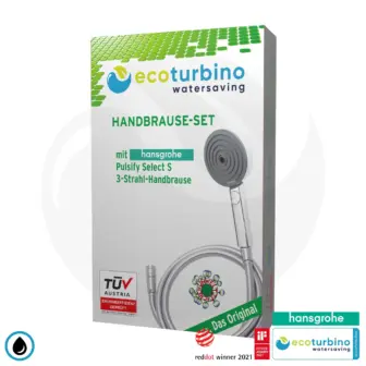 hansgrohe Pulsify Select S 105 Sprchová hlavica chróm ecoturbino sada s hadicou