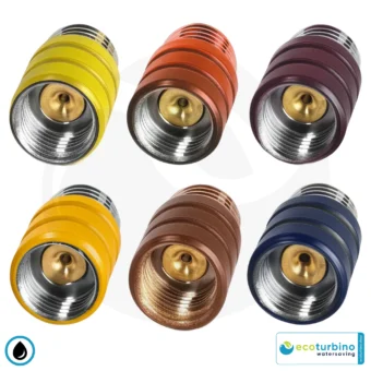 Custom design ecoturbino DELUXE water-saving shower adapter - without grooves | In many RAL colours on customer request
