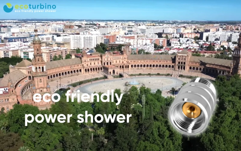 Seville water saving | approx. 6.4 million m³ reduced shower water with ecoturbino