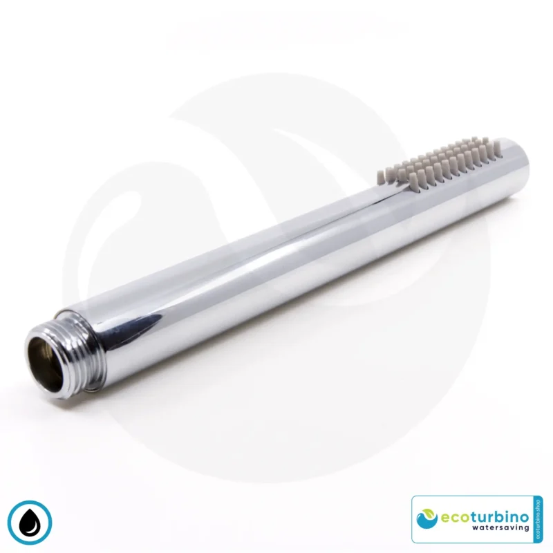 DELUXE S SET douchekop, zilver | Waterbesparende adapter + doucheslang + DESIGN handdouche | ecoturbino®